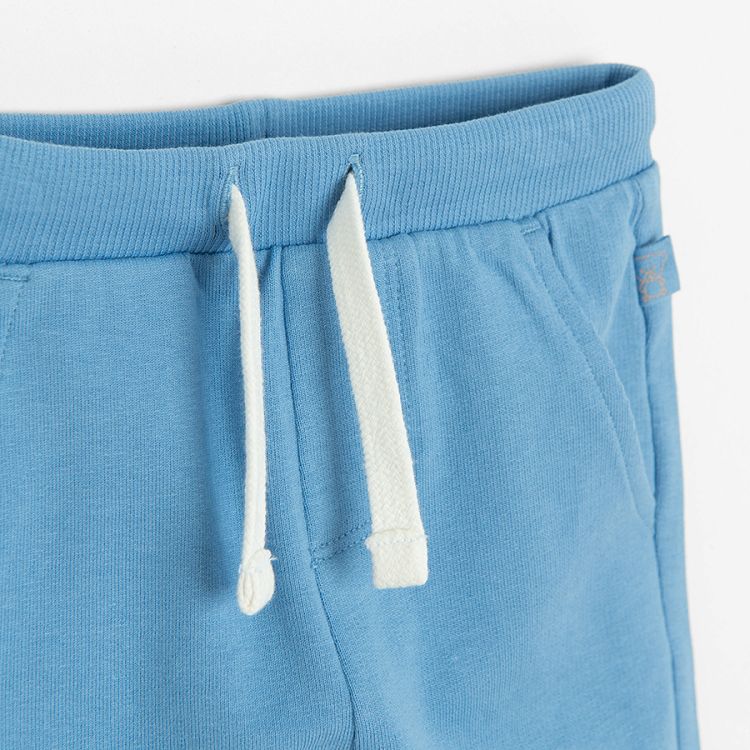 מארז מכנסי טרנינג 2 יח׳ - כחול וכתום בהיר