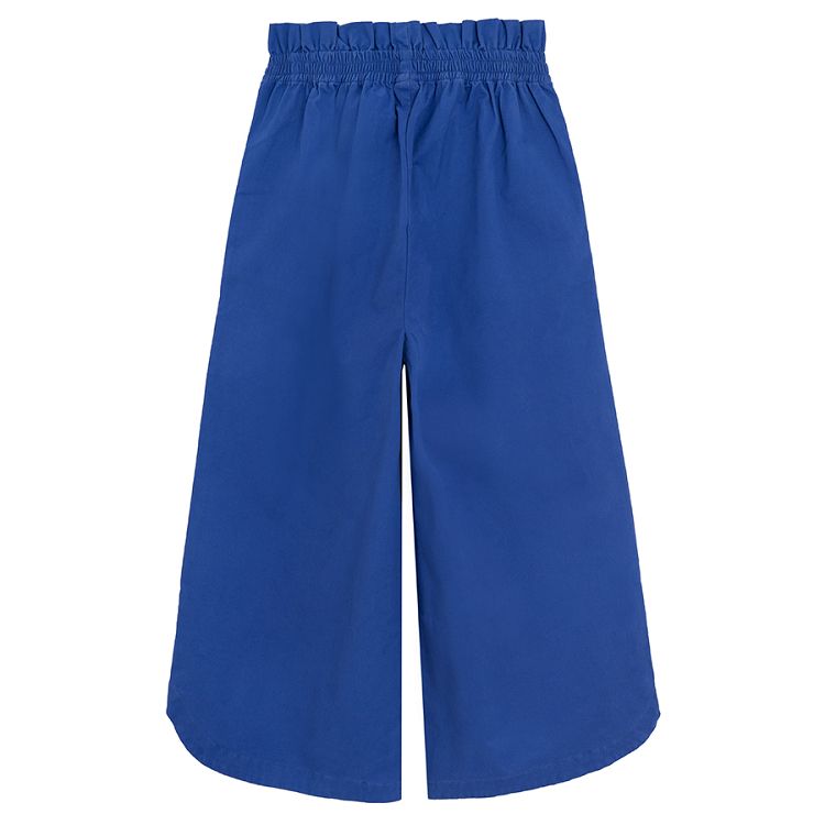 Blue wide leg trousers