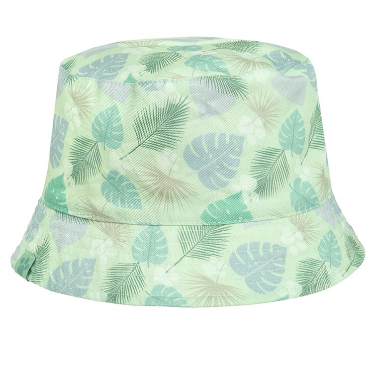 כובע טמבל דו צדדי של מפרץ ההרפתקאות עם הדפס עלים