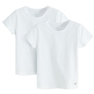 מארז חולצות שרוול קצר 2 יח' - לבן