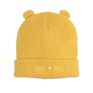 כובע חתול צהוב