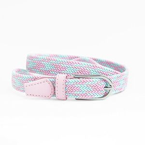 Pink woven belt