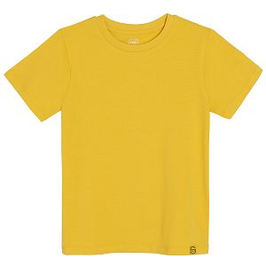 חולצת טי שירט צהובה שרוול קצר