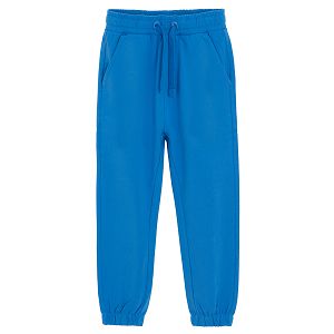 מכנס טרנינג כחול עם חוט