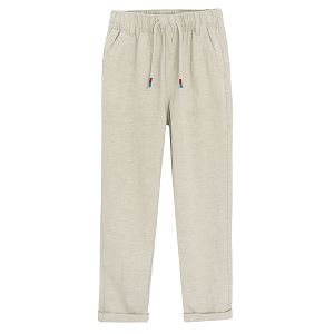 Beige trousers with cord