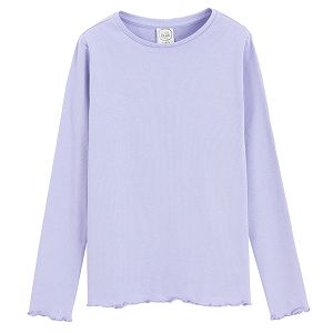 Light purple long sleeve blouse