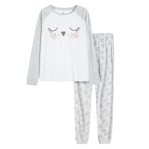 Pyjamas owl long sleeve blouse and pants
