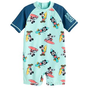 Mickey mouse blue swimming romper